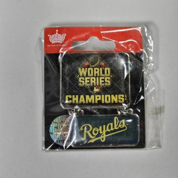Kansas City Royals 2015 World Series Champions Post Season Pin - Picture 3 of 8